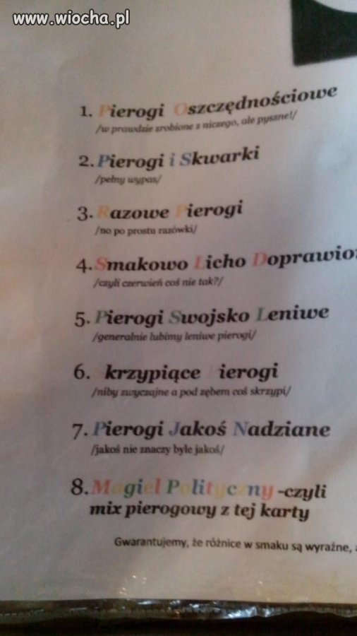 Pierogi dla elit