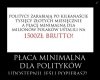 Minimalna płaca dla polityków