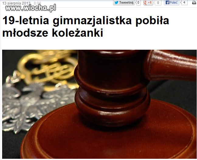 19 letnia gimnazjalistka