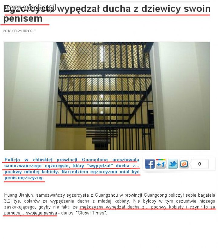 Egzorcysta wypędzał ducha za pomocą penisa...