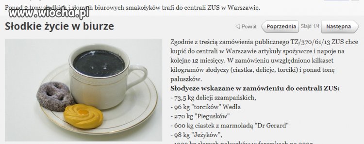 Słodkie życie ZUS...z naszych pieniędzy