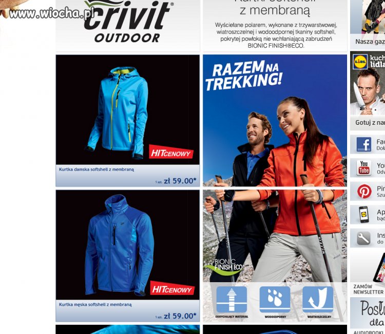 Kurtki z Lidla. Handlarze już byli prze 8 rano.