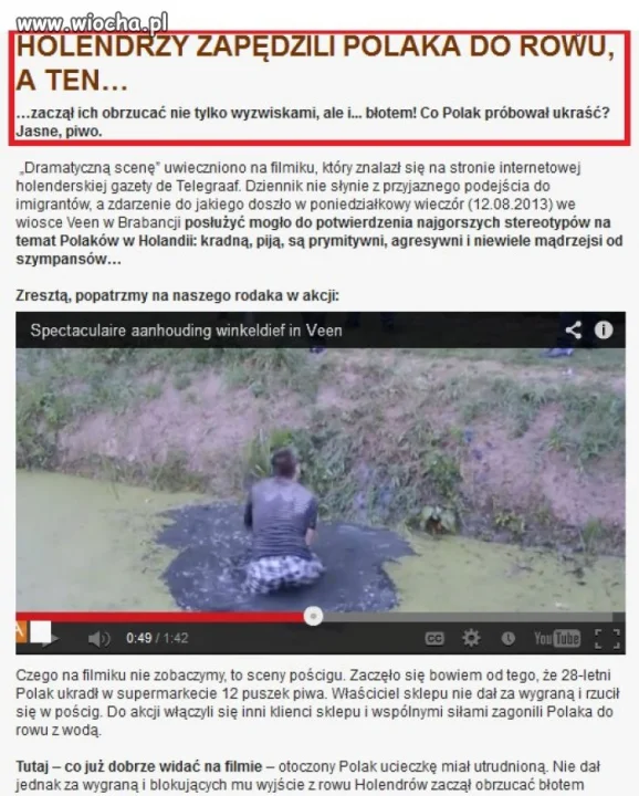 Polak na obczyznie kradnie piwo !