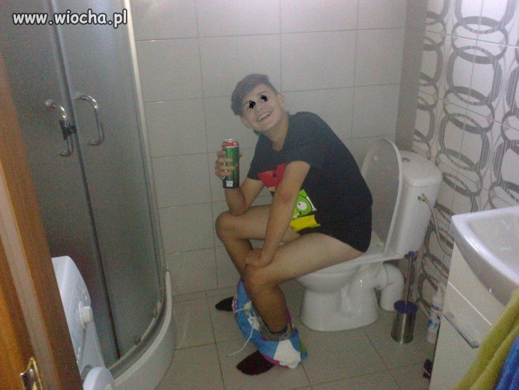 Trochę popłynął chłopak 