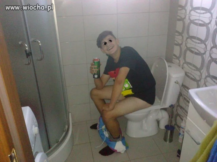 Trochę popłynął chłopak 