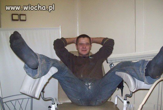 Gościu pomylił gabinety...