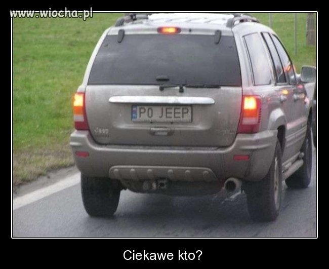 Ciekawa rejestracja 