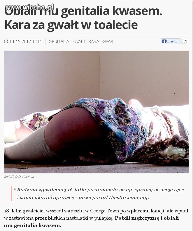 Kwas na jajach za gwałt!