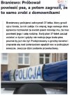 Uswiadamiał psa ,ze musi go powiesić ...
