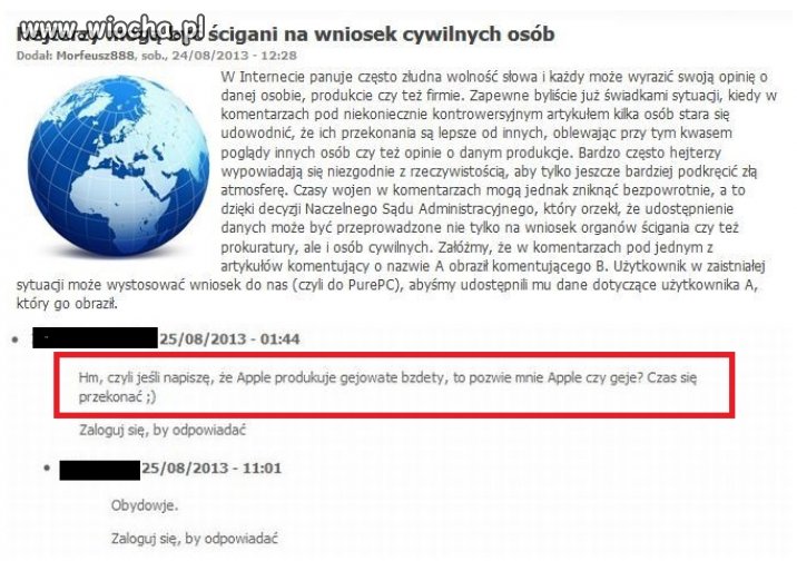 Niedługo to wolności słowa nie będzie nawet w internecie...