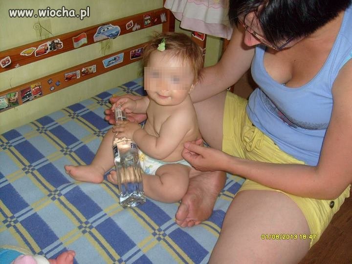 Podpis pod zdjęciem "Uczę się od małego"