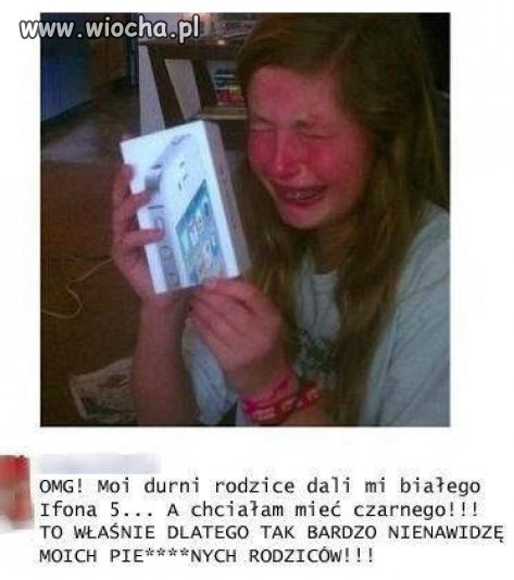 Biały, a nie czarny iPhone, 5 już nie mam rodziców...