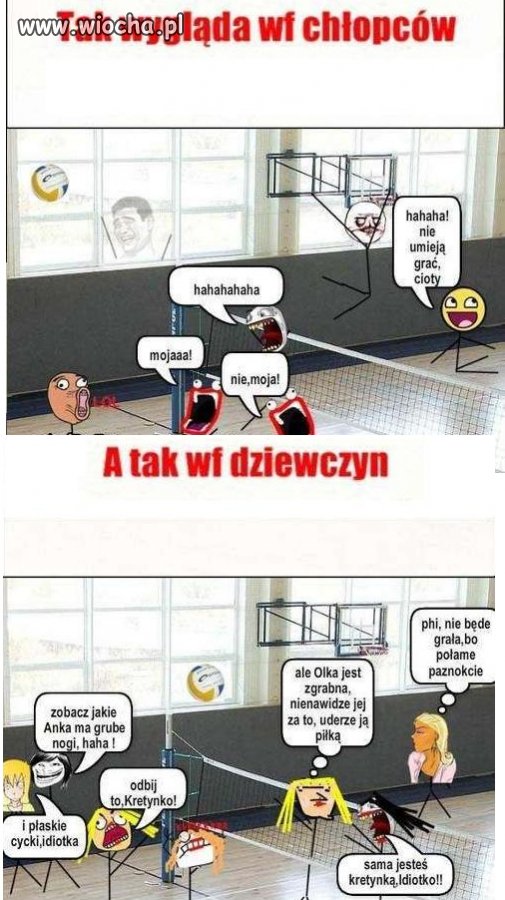 Tak wygląda wf...