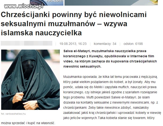 Chrześcijanki niewolnicami muzułmanów