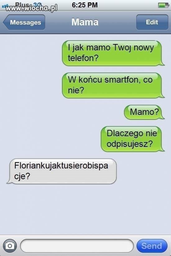 Mamusia plastik dostała telefon