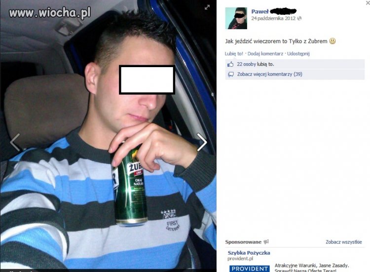 Nie ma jazdy bez alkoholu...