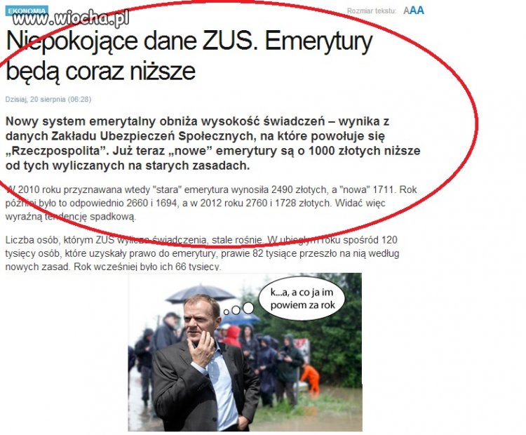 A miały być wyższe...