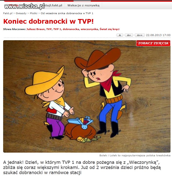 Koniec dobranocki w TVP