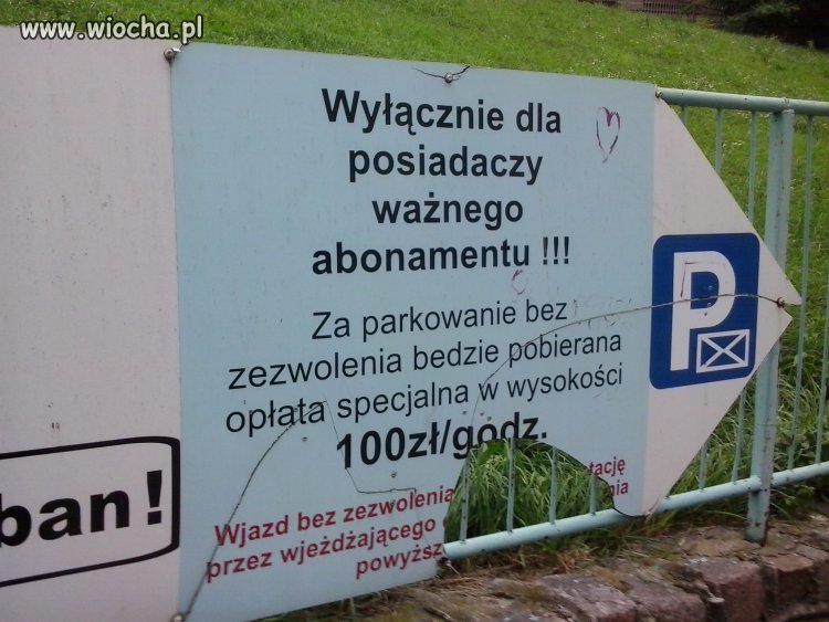  Parking za 100zł/godz. 