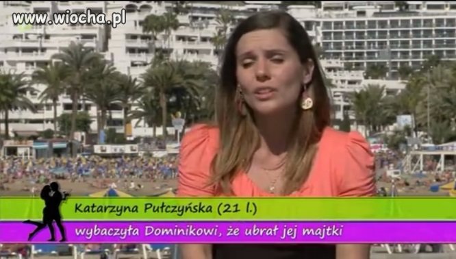 Wybaczyła Dominikowi, że ubrał jej majtki