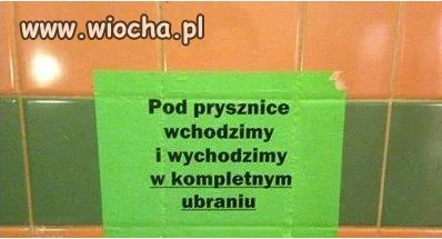 Prysznic w ubraniu?