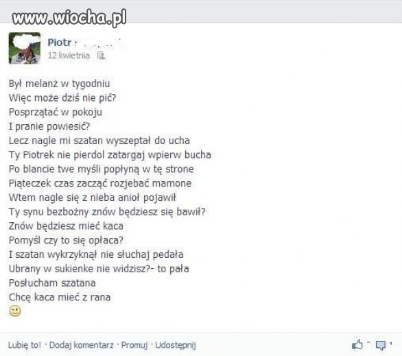 Wesołą twórczość z FB