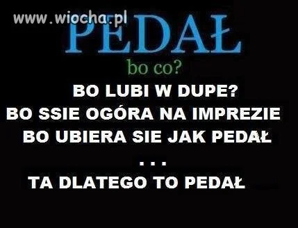 Czemu to pedał
