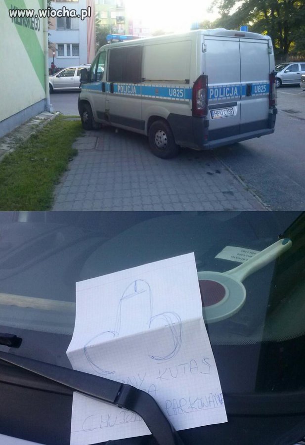 Karny k*tas dla policji.