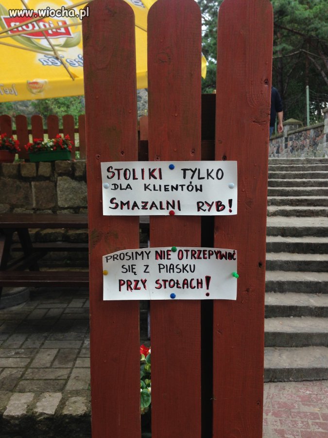 Wyjście z plaży głównej w Łebie 