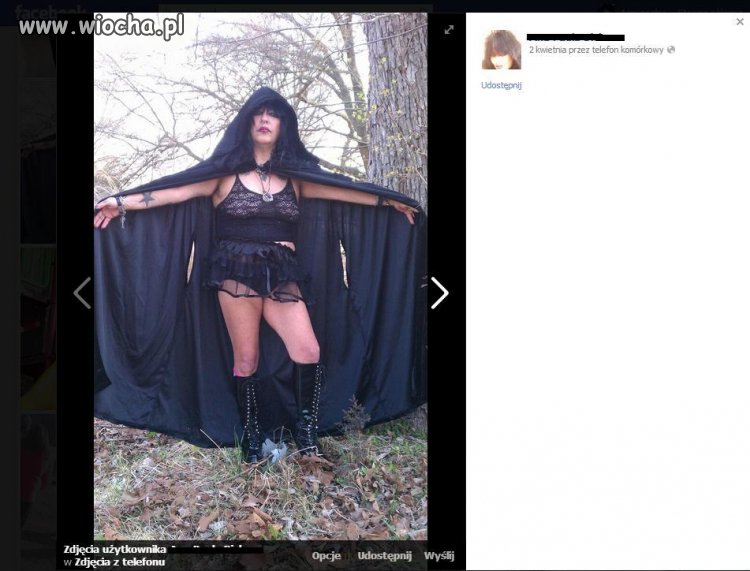 Pani znaleziona przypadkiem na facebook'u