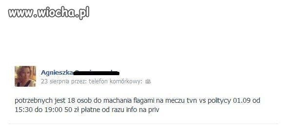 Ciekawe jakie to mają być flagi?