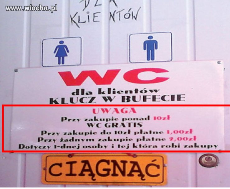 WC...Cennik...