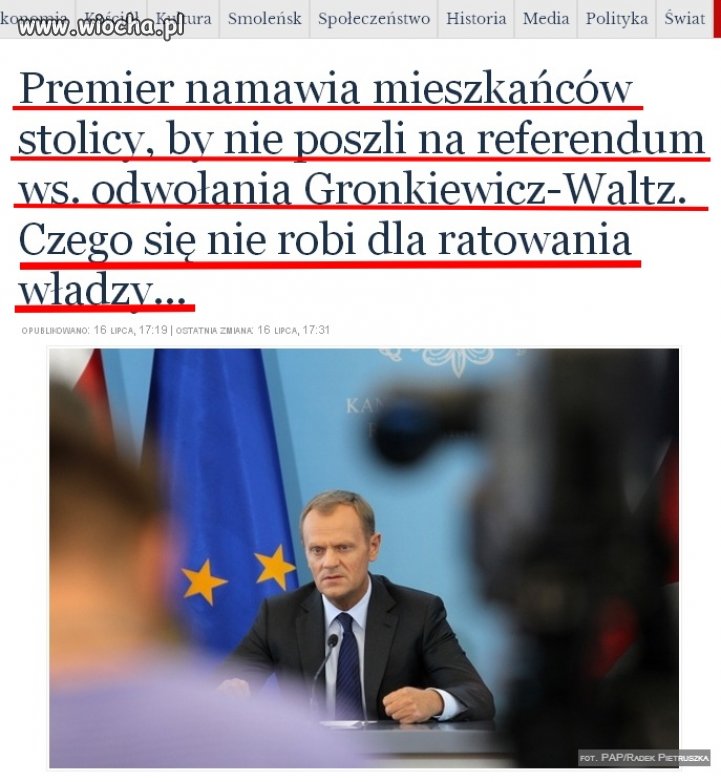 Arogancja premiera sięgnęła zenitu...