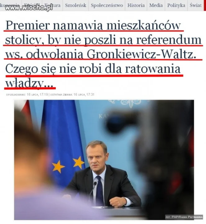 Arogancja premiera sięgnęła zenitu...