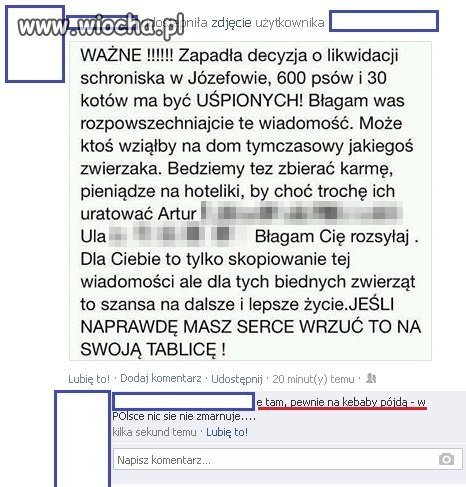 Współczucie na FB