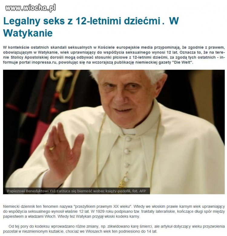 Legalny seks z 12-letnimi dziećmi 
