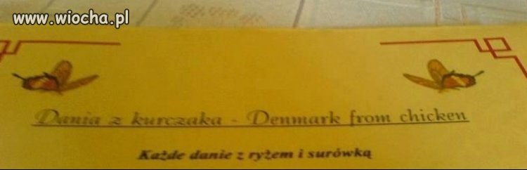 Menu chyba jakiś poliglota tworzył