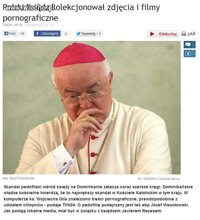 Polski ksiądz uznany za zbiega.