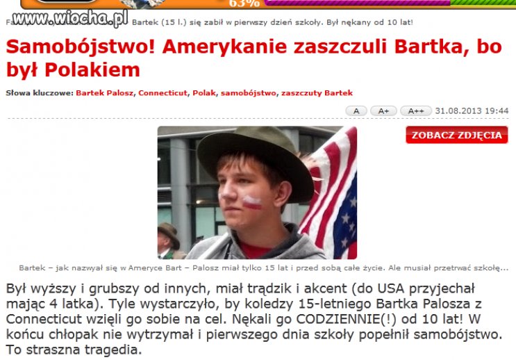Zaszczuli go, bo był Polakiem