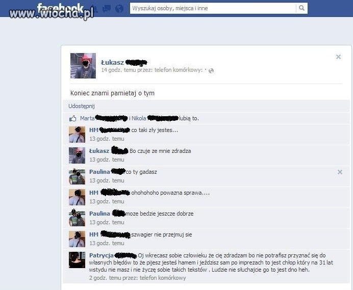 Zrywanie na facebooku