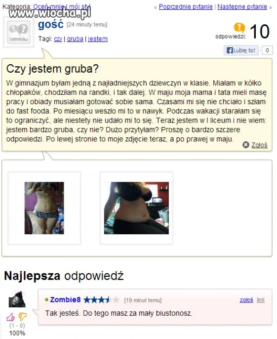 Czy jestem gruba?