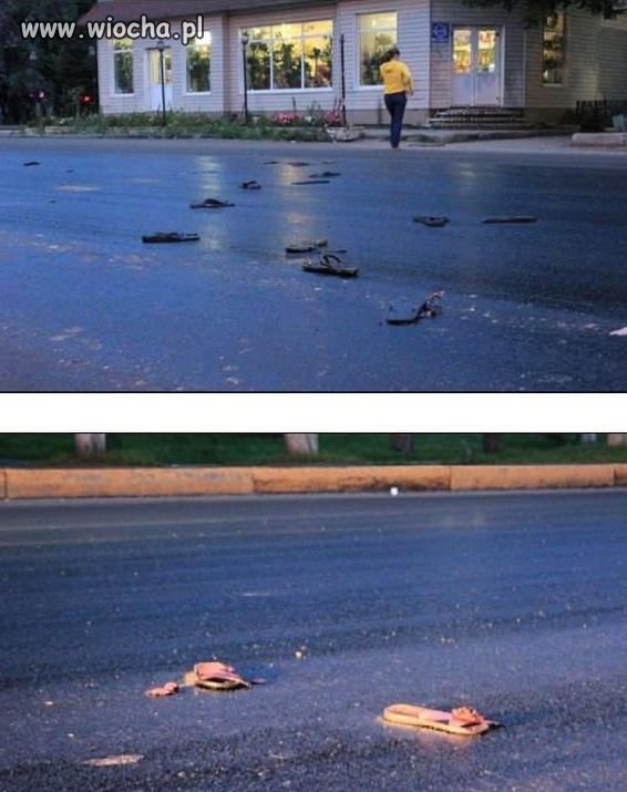 Asfalt porywacz butów