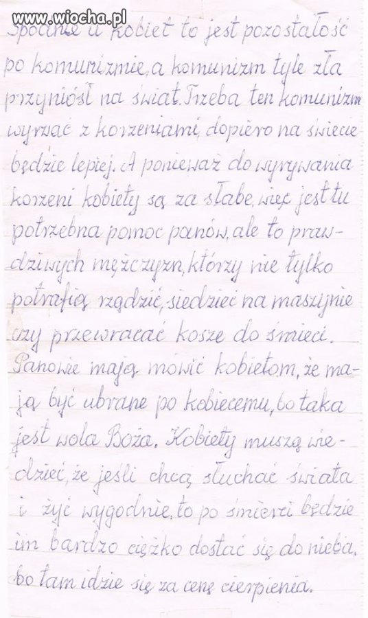 Spodnie u kobiet a komunizm...