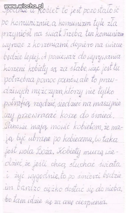 Spodnie u kobiet a komunizm...