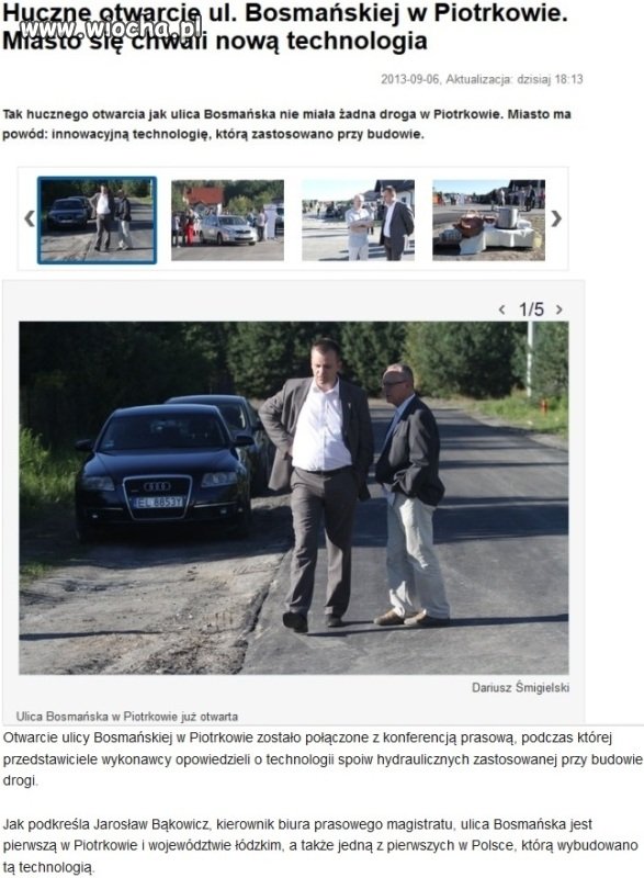 Otwarcie głupiej drogi osiedlowej - impreza