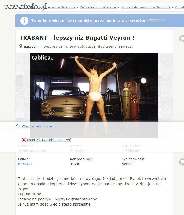 Sprzeda trabanta