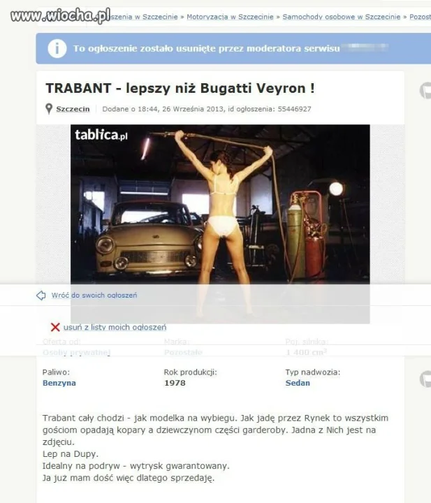 Sprzeda trabanta