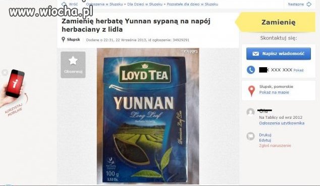 Kto chętny na wymianę?