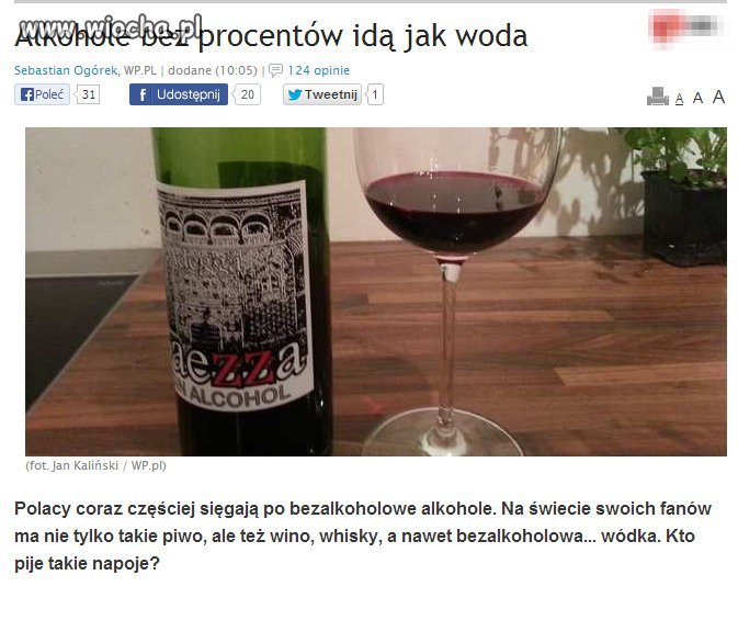 Bezalkoholowe alkohole?