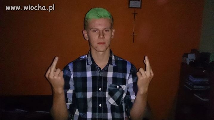 Zielone włosy 